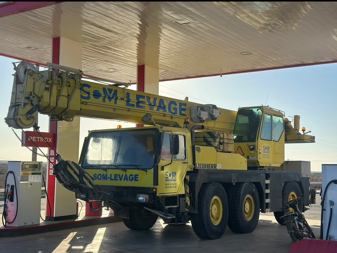 Nacelle élévatrice travail en hauteur chantier Maroc - SM Grue